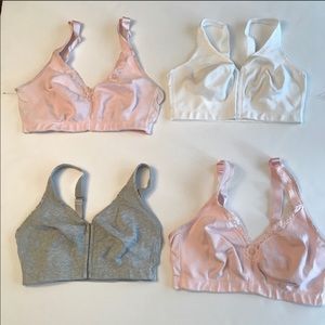 Lot Of 4 Catherines Cotton Wireless Bras Size 40DD